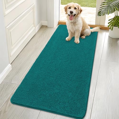 Dog Door Mat for Muddy Paws 70x32 (Lake Blue / 70" X 32")
