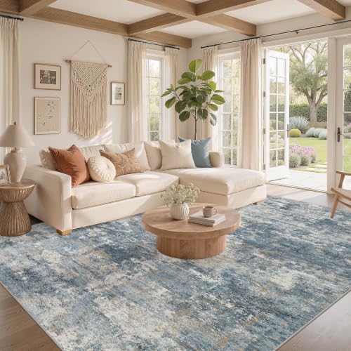 8x10 Area Rugs Living Room (Blue / 8' X 10' (Rectangular))