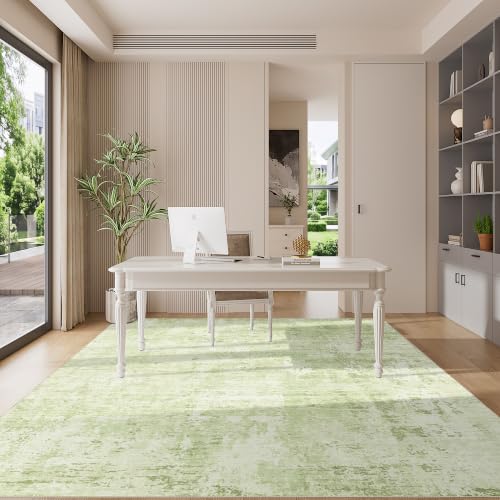 6x9 Area Rugs (Green/Ivory / 6' x 9' (Rectangular))