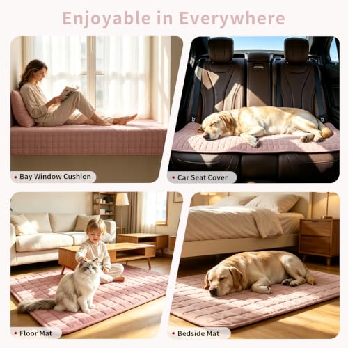 Sectional Velvet Couch Covers for 1 Seat (Pink / 1PC/35.4"x35.4"/Backrest & Single)