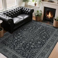 8x10 Washable Area Rugs for Living Room (8' x 10' (Rectangular) / Black-white)