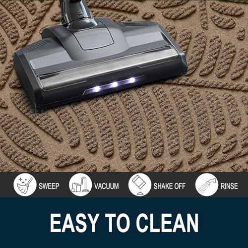 Waterproof Front Doormat (Light Brown / 29.5" X 17")