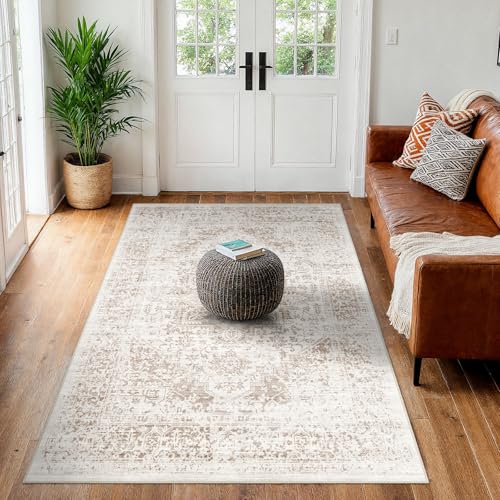 3x4 Washable Runner Rug (Ivory/Beige / 3x4)