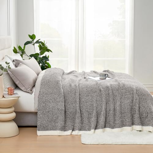 Ultra Soft Grey Bedding Blanket Twin XL (Heather Dark Grey / Twin-XL (66"x90"))