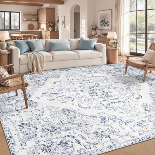 8x10 Area Rugs for Living Room (Blue / 8' x 10' (Rectangular))