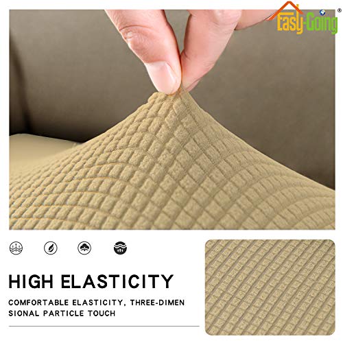 Stretch 1 Piece Couch Cushion Cover for Sofa (Large / Beige)