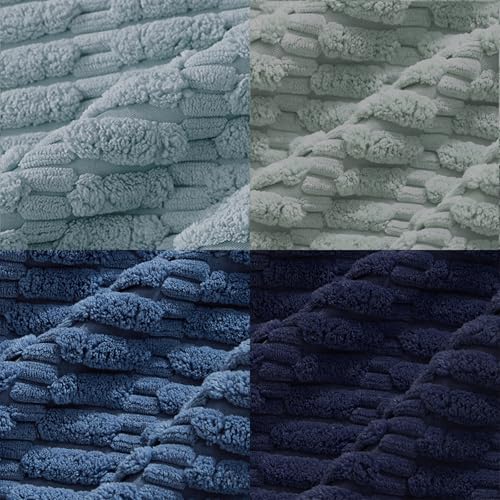 4 Packs Decorative Throw Pillow Covers for Living Room Couch Bed (20" x 20" (Pack of 4) / Blue Series)