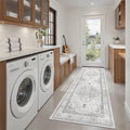 Washable Runner Rug 2x6 Runners for Hallways Non Slip (Grey / 2' x 6' (Runner))