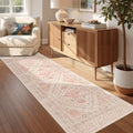 Kitchen Runner Rug Non Slip Washable Rugs 2.5x8 (Pink / 2'6" x 8' (Runner))