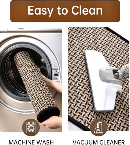 Kitchen Rugs Non Slip Washable 2 (Black)