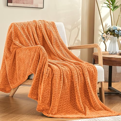 Rust Fleece Twin Blanket (Rust / Twin/Twin XL-60x90 IN)