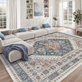 9x12 Area Rugs for Living Room (Navy Blue/Red / 9' x 12' (Rectangular))