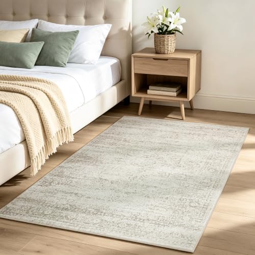 Washable Rugs 3x5 Area Rugs for Living Room (Beige-ivory-cream-brown-camel / 3' x 5' (Rectangular))