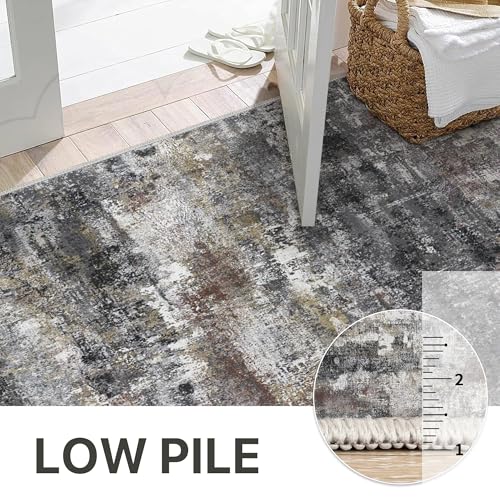 2x8 Runner Rug for Hallway (Dark Grey / 2' x 8' (Rectangular))
