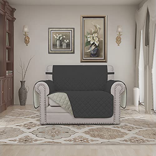 Reversible Couch Cover (Darkgray/Beige / Small-XL Chair)