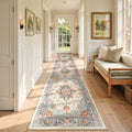 Washable Area Rug (Beige/Blue/Orange / 2' x 9' (Rectangular))