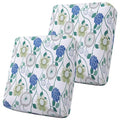 Printed Couch Cushion Covers (Light Green / Seat 2 Pack)