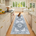Washable Area Rug (Grey/White/Beige / 2' x 8' (Rectangular))