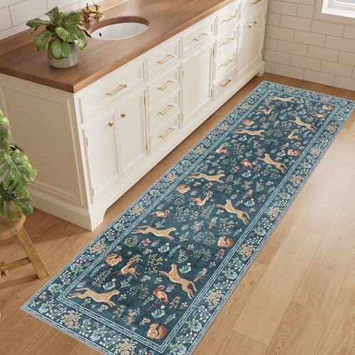 2x6 Runner Rug (Blue (Animal) / 2' x 6' (Rectangular))