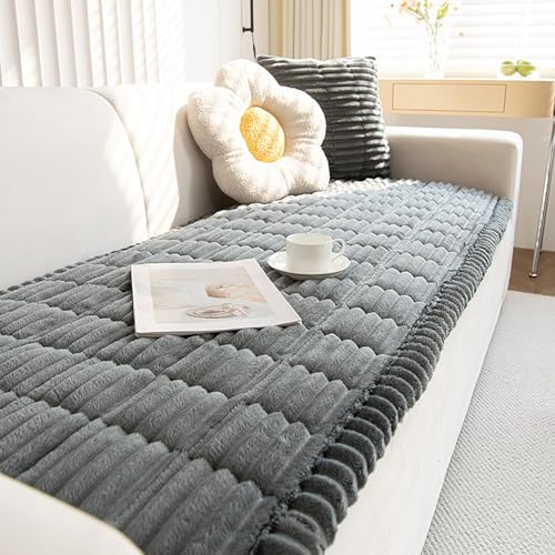 Couch Cover for Dogs Washable Non (Dark Gray / 27.6X59.06)
