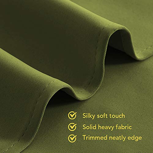Blackout Curtain Panels for Bedroom (Olive Green / 42"W x 40"L (Pack of 2))