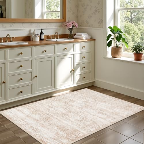 2x3 Area Rugs Living Room (Beige Brown / 2' x 3' (Rectangular))
