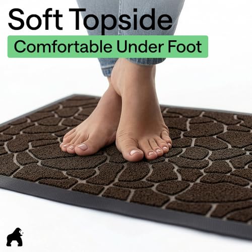 WeatherMAX Door Mat (Dark Brown Pebble / 35" x 23")