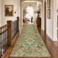Washable Area Rug (Brick/Brown/Green / 3' x 10' (Rectangular))