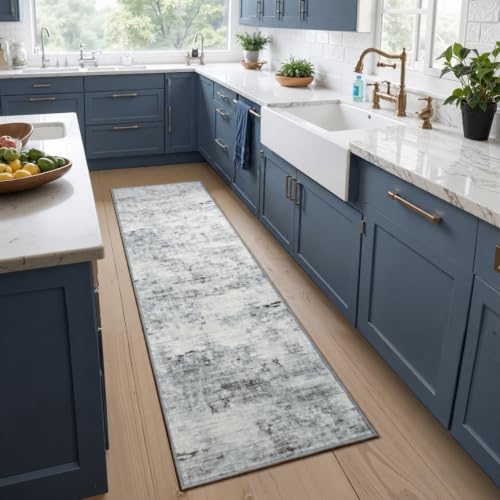 Washable 2x6 Non (Light Neutral Gray / 2' x 6' (Rectangular))