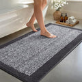48x24 Bathroom Rugs Non Slip Washable (Dark Grey / 2' x 4' (Rectangular))