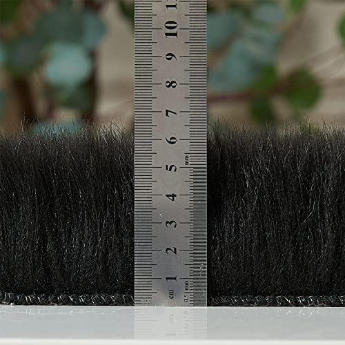 Ultra Soft Fluffy Shaggy Area Rug Faux Fur Rug Chair Cover Seat Pad Fuzzy Area Rug for Bedroom Floor Sofa Living Room (Black / 2' x 3' (Sheepskin))