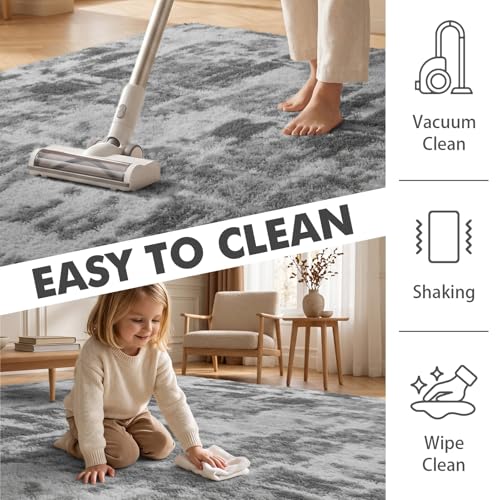 9x12 Ft Extra Large Shag Rugs for Living Room (Fd Grey 5sm12 / 9' X 12' (Rectangular))