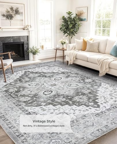 8x10 Area Rugs (8' x 10' (Rectangular) / Light/Grey)