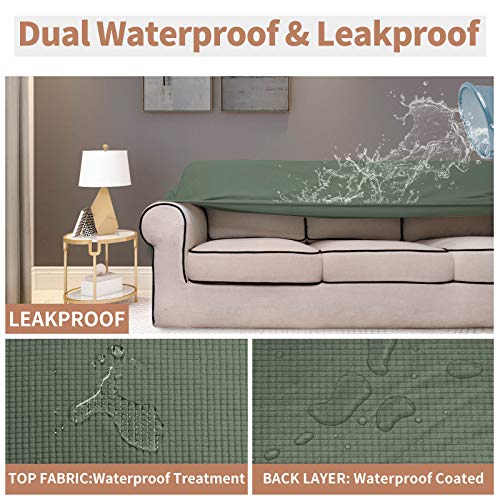 100% Waterproof Chair Couch Cover (Grayish Green / Chair)
