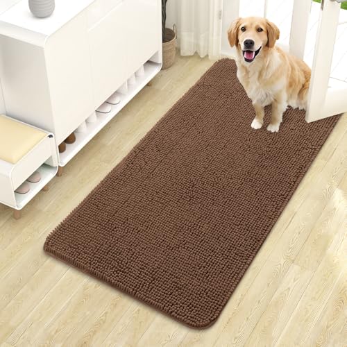 Dog Door Mat for Muddy Paws 44x24 (Mocha / 44" X 24")