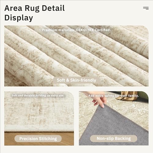 5x7 Area Rugs Beige (Beige/Ivory / 5' x 7' (Rectangular))