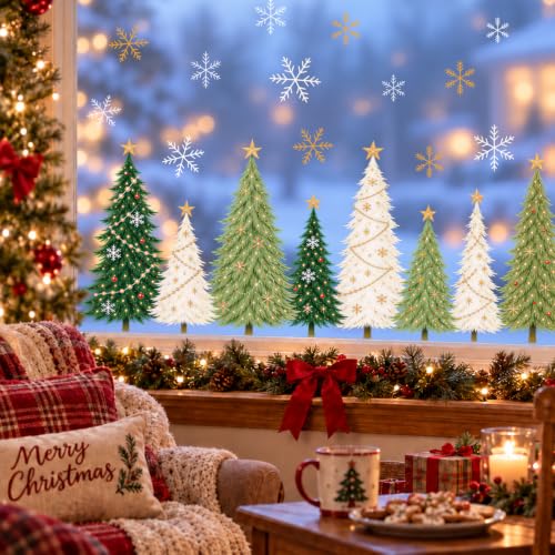 Christmas Window Clings Decor (Christmas Tree)