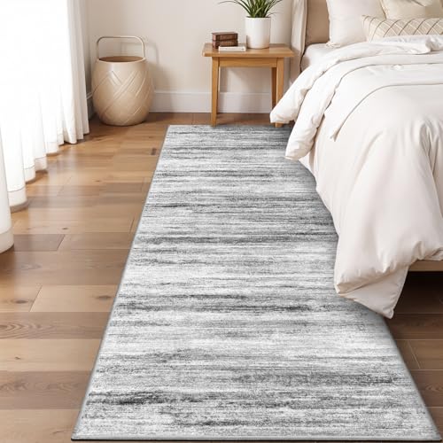 2x8 Washable Runner Rug for Family (Grey / 2' x 8' (Runner))