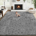 8x10 Area Rugs for Living Room (Dark Grey / 8' x 10' (Rectangular))