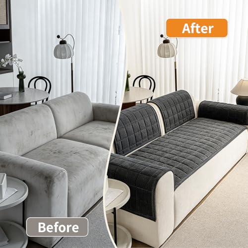 Couch Covers for Dogs (Dark Grey / 1PC/27.6"x82.7")