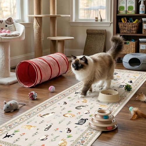 2'6"x8 Washable Kitchen Runners (Light Beige / 2'6" x 8' (Runner))