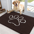 Dog Door Mat for Muddy Paws 35x24 (Brown / 35" X 24")