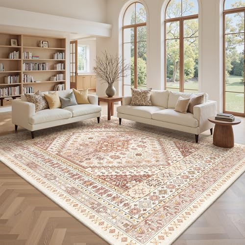 9x12 Area Rugs for Living Room (Red/Pink / 9' x 12' (Rectangular))