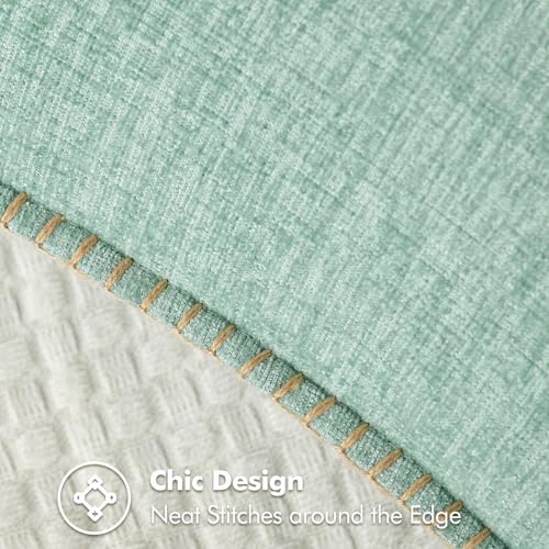 Decorative Couch Throw Pillow Covers 18x18 Inch Aqua Green 2 Pack (Aqua Green / 18" x 18" (Pack of 2))