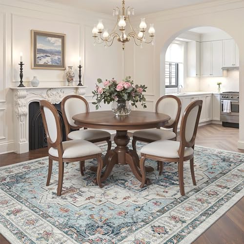 6x9 Area Rugs for Living Room (Blue / 6' x 9' (Rectangular))