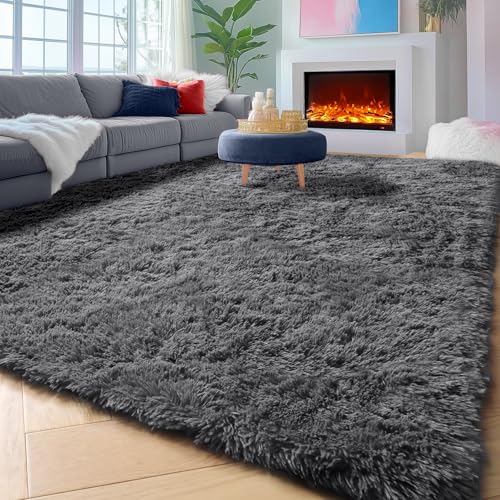 Grey Area Rugs for Living Room (Grey / 5' x 8' (Rectangular))