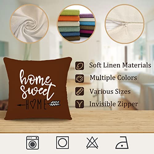 Pillow Covers 20x20 Set of 4 (Coffee / 20" x 20" (Pack of 4))