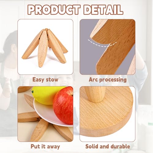 Wooden Trivets for Hot Dishes (Beige)