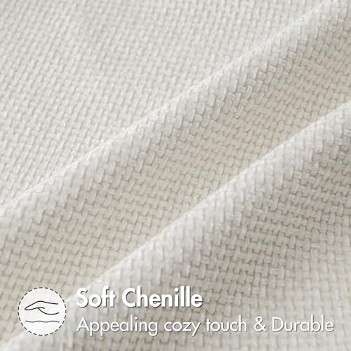 Decorative Couch Throw Pillow Covers 20x20 in Pure White 2 Pack (20" x 20" (Pack of 2) / Pure White)