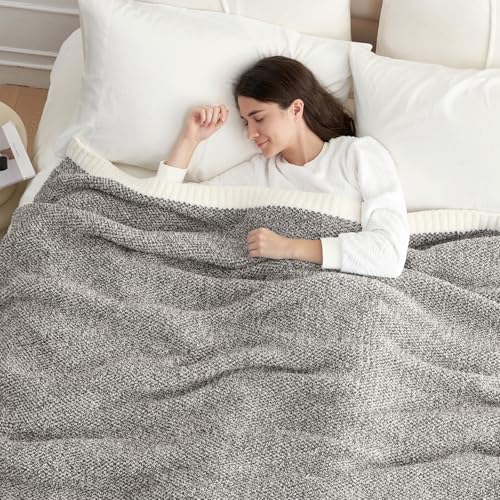 Ultra Soft Grey Bedding Blanket Twin XL (Heather Dark Grey / Twin-XL (66"x90"))
